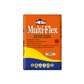 Multiflex Tile Adhesive – Grey 20kg Rapid Set (Pallet of 54 Bags)